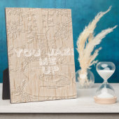 私は茶色のハクナマタタ行く木が大好き フォトプラーク (側面)