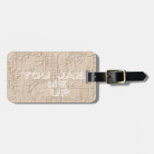 私は茶色のハクナマタタ行く木が大好き ラゲッジタグ (正面横)