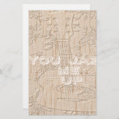 私は茶色のハクナマタタ行く木が大好き 便箋 (正面/裏面)