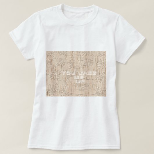 私は茶色のハクナマタタ行く木が大好き Tシャツ (デザイン正面)