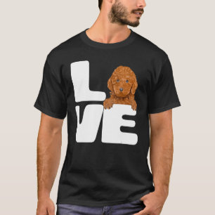 私は茶色のプードル犬の恋人が大好き Tシャツ