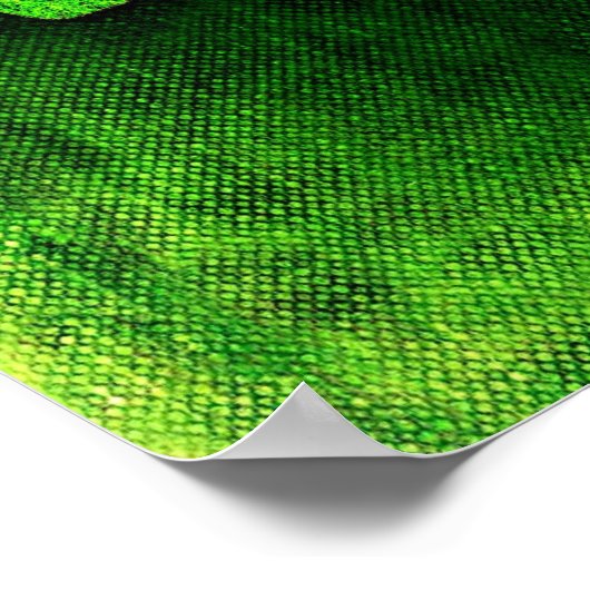 私は草の生えた書自然のテクスチャーでビーガンしている ポスター (角)