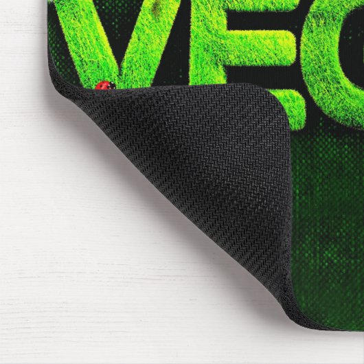 私は草の生えた書自然のテクスチャーでビーガンしている マウスパッド (コーナー)