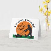 私は草を蹴った カード (黄色い花)