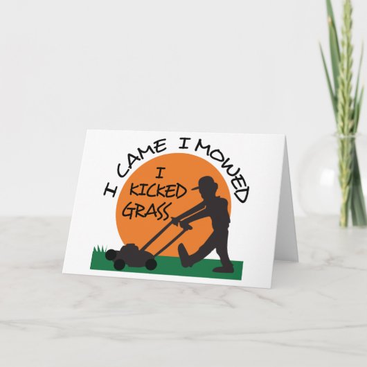 私は草を蹴った カード (正面)