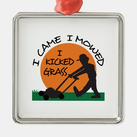 私は草を蹴った メタルオーナメント (正面)