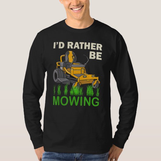 私は草刈りをしたいのおもしろいだ Tシャツ (正面)