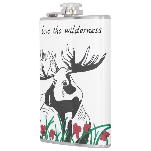 私は荒野の動物の鹿ムースが大好き フラスク (左)