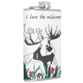 私は荒野の動物の鹿ムースが大好き フラスク (右)