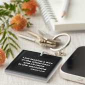 私は荒野イザヤ43:19で道を作っている キーホルダー (正面右)