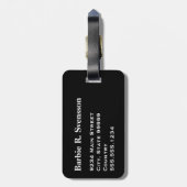 私は荷物ハンドラトラベルハートを愛する ラゲッジタグ (裏面縦)