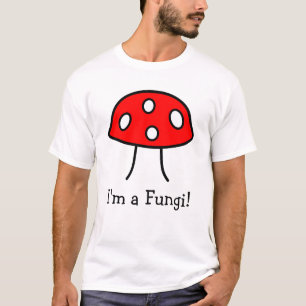 私は菌類の赤いきのこのTシャツです Tシャツ