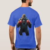 私は落ち着いた人だが、リングや輪では動物だ Tシャツ (裏面)
