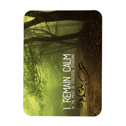 「私は落ち着いた」モチベーション肯定柔軟 マグネット (縦)