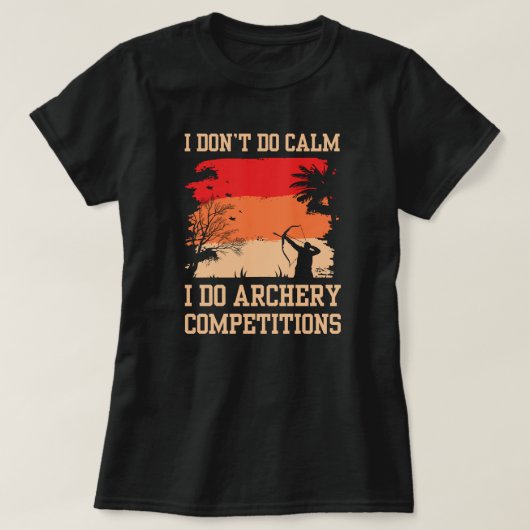私は落ち着かないコンクール弓母さん Tシャツ (デザイン正面)