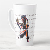 私は落ち着かない！-カフェラテマグ カフェラテマグ (左アングル)