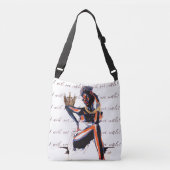 私は落ち着かない！- クロスボディバッグ (正面)