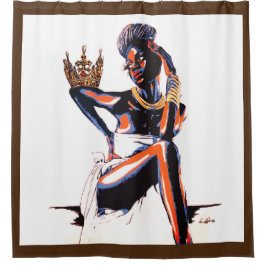 私は落ち着かない！- シャワーカーテン