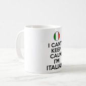 私は落ち着保きイタリアンない コーヒーマグカップ (正面左)