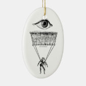 私は落下傘で降ります セラミックオーナメント (右)