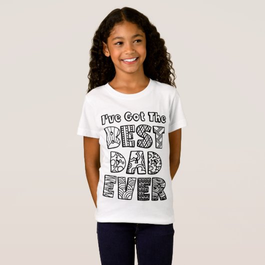 私は落書きの芸術を着色している最も最高のなパパを持っています Tシャツ (正面フル)