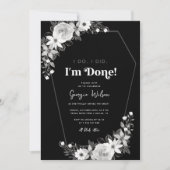 私は葬儀を終えた私はテーマ離婚パーティー 招待状 (正面)