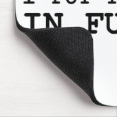 私は葬式におもしろいを置きました マウスパッド (コーナー)