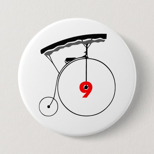 私は葬式9で常に叫びます 缶バッジ (正面)