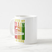 私は蒸気機関に行くために列車を止めた コーヒーマグカップ (正面左)