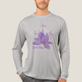 私は蓮華とともにあるバイオレットフレーム トライブレンドTシャツ