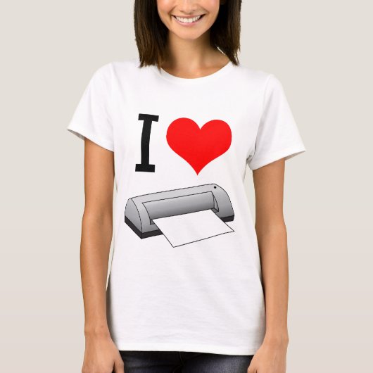 私は薄板になることを愛します Tシャツ (正面)