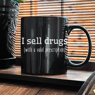 私は薬を売っている 薬剤師技術者 ナースグラード コーヒーマグカップ