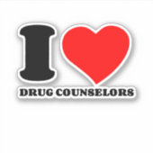 私は薬カウンセラーが大好き シール (正面)