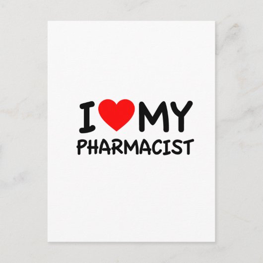 私は薬剤師が大好きだ ポストカード (正面)