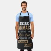 私は薬剤師で救すと仮定しよう エプロン (着用した状態)