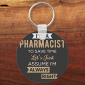 私は薬剤師で救すと仮定しよう キーホルダー (正面)