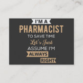 私は薬剤師で救すと仮定しよう 名刺 (正面)