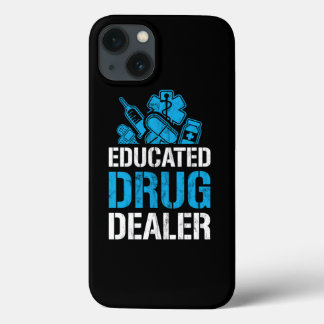 私は薬剤師の教育を受けておもしろいいる  iPhone 13ケース