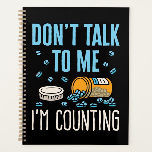 私は薬剤師薬局を数えている私と話さない プランナー手帳 (正面)