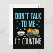 私は薬剤師薬局を数えている私と話さない ポストカード (正面/裏面)