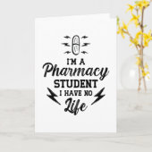 私は薬学生の薬剤師技術者です カード (黄色い花)