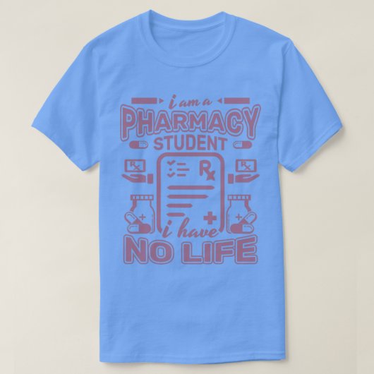 私は薬局の学生で、私はライフ薬局のSTを持っていない Tシャツ (デザイン正面)