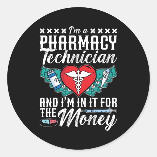 私は薬局技師薬剤師だ ラウンドシール (正面)
