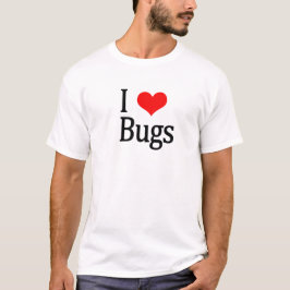 私は虫のTシャツを愛します Tシャツ