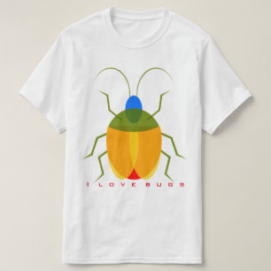 私は虫を愛します Tシャツ