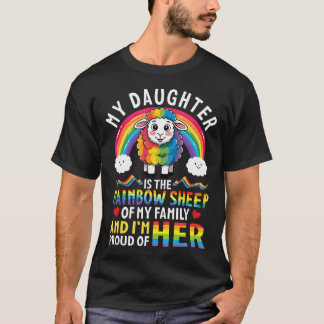 私は虹の羊です パパ ママ Tシャツ