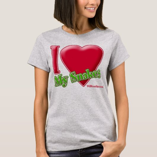 私は蛇が大好き Tシャツ (正面)