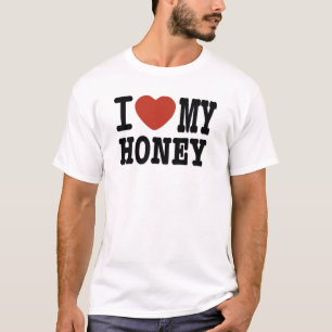 私は蜂蜜を愛します Tシャツ
