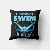 私は蝶々を泳いで飛ばない クッション (裏面)