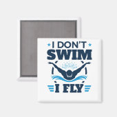 私は蝶々を泳いで飛ばない マグネット (正面/裏面)